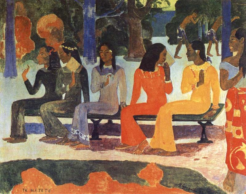 Paul Gauguin We Shall not go to market Today